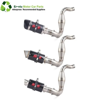 

Motorcycle Full System Exhaust Muffler Escape Slip On for bmw G310R G310GS G 310R G 310GS Middle Contact Pipe