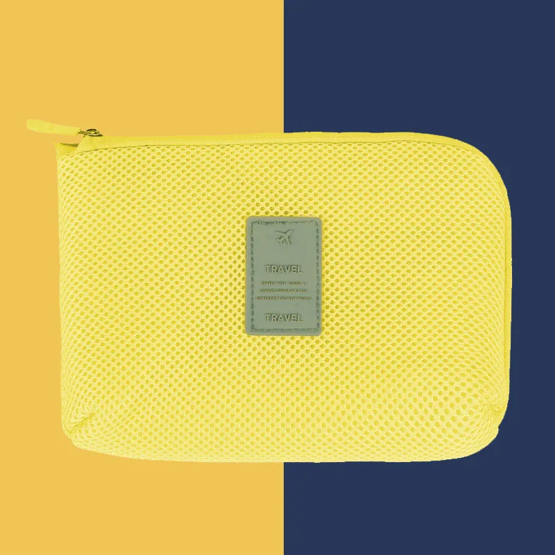 YellowL Креативный противоударный цифровой usb-кабель для зарядного устройства, чехол для наушников, косметический Органайзер для макияжа, аксессуары для путешествий, сумка - Color: YellowL