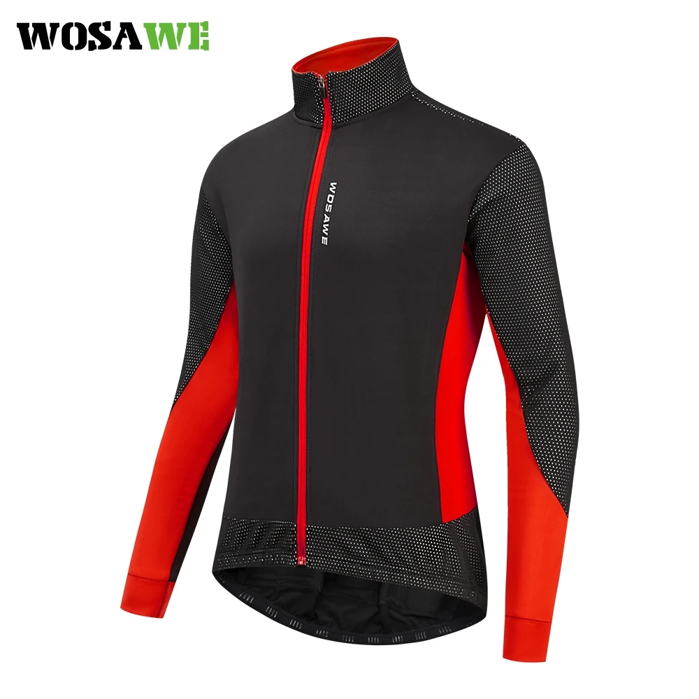 WOSAWE Мужская зимняя ветрозащитная велосипедная куртка водоотталкивающая на