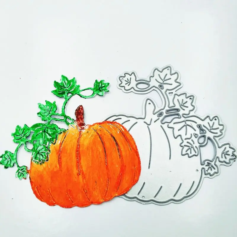 

Pumpkin Pattern Metal Cutting Dies Stencil DIY Dinner Invitation Card Scrapbooking Album Stamp Paper Card