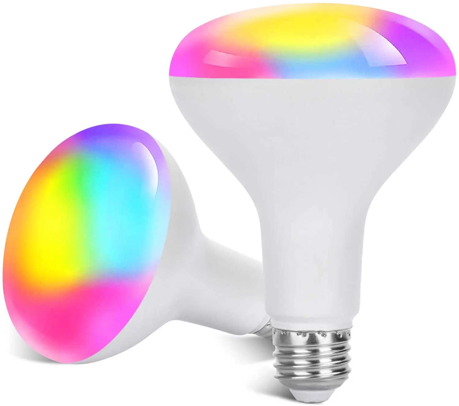 

Smart Light Bulbs, BR30 Smart Bulb, RGB Color Changing Light Bulbs, WiFi Smart LED Bulb, Compatible with Alexa and Google Home,