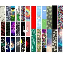 84*23cm New Skateboard Sandpaper Scooter Grip Tapes Longboard Thickening Skid Resistance Fish Board Grip Deck Protection Sticker