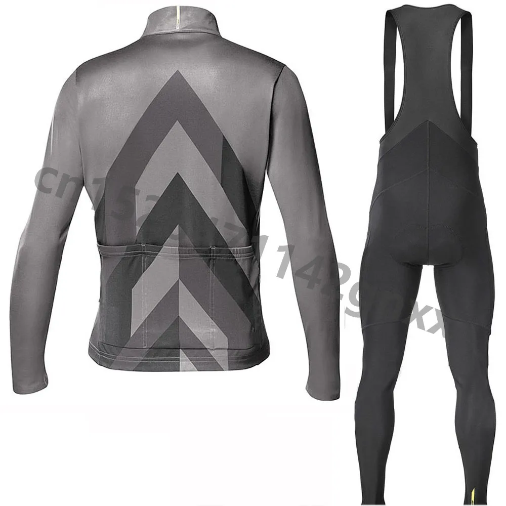 MAVIC pro team Велоспорт Джерси 9D велосипед нагрудник брюки набор Ropa Ciclismo мужская весенняя одежда с длинным рукавом Велоспорт одежда Maillot Culotte