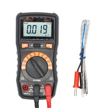 

UYIGAO UA972 Mini LCD Digital Multimeter DC/AC Voltage Current Resistance Capacitance Frequency Temperature Measurement