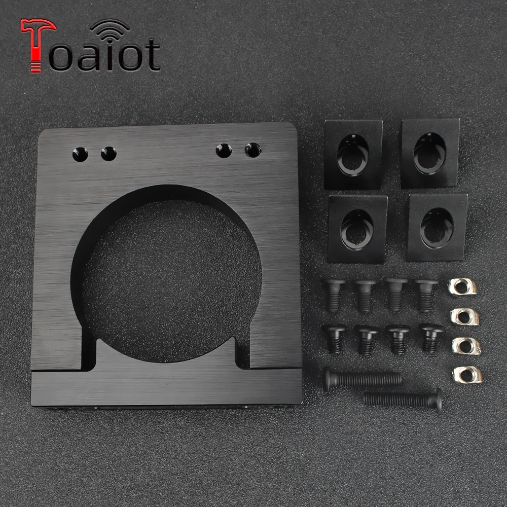 Toaiot CNC Router Add-On Mouting Kit Diameter 65mm Aluminum Router Spindle Mount Kit For Workbee OX CNC Makita RT 0700C
