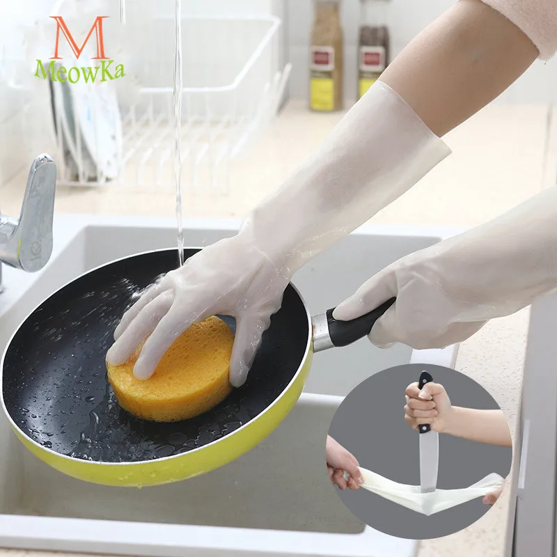 MeowKa водонепроницаемые резиновые тонкие кухонные перчатки для уборки/перчатки для работы по дому/мойка одежды/Мойка Посуды прочный мягкий