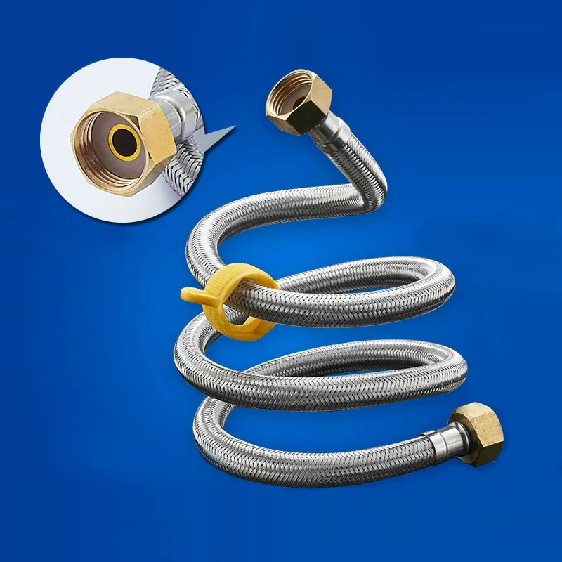 

4 Universal Shower accessories 304 Stainless Steel Thick Toilet Water Heater Connection Pipe Bathroom Decoration Accessories