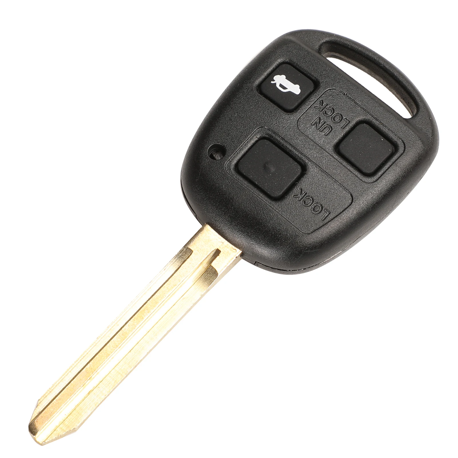 Jingyuqin 3 кнопки автомобиля дистанционного ключа чехол+ Кнопка Pad для Toyota Avensis Corolla Yaris Rav4 брелок оболочки чехол TOY43 TOY47 TOY48 - Цвет: TOY43