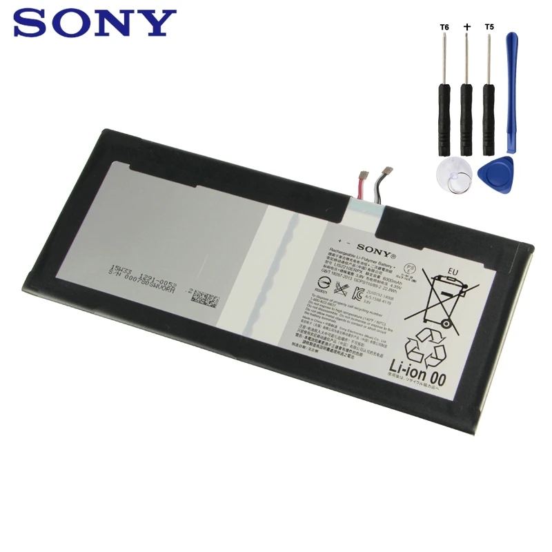 Оригинальная сменная батарея sony для планшета sony Xperia Z4 Tablet Ultra SGP712 SGP771 LIS2210ERPX аккумуляторная батарея 6000 мАч