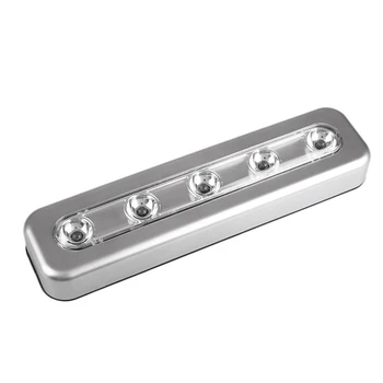 

5LED Wireless Kitchen Night Mini Closet Bar Hotel Cafe Home Lighting Cabinets Wall Light