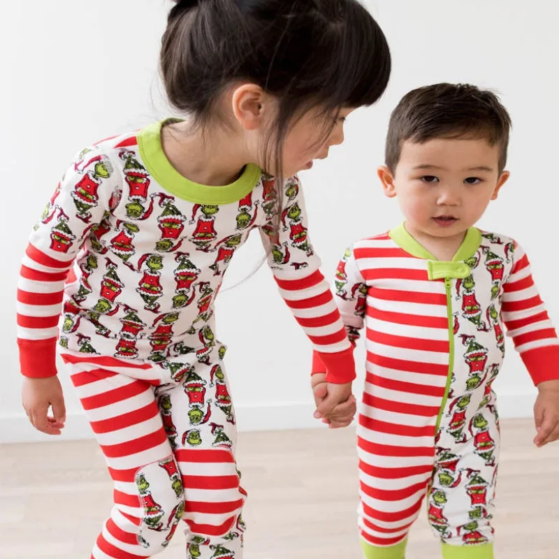 Комплект одинаковых рождественских пижам для всей семьи; одежда для сна «Мама и я»; комплект одежды для мамы, папы, дочки и сына; одежда для малышей