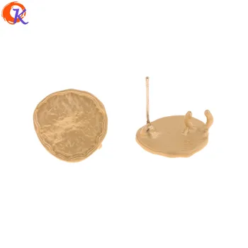 

Cordial Design 100Pcs 14*16MM Jewelry Accessories/Earrings Stud/Matte Gold/Irregular Shape/DIY Making/Hand Made/Earring Findings