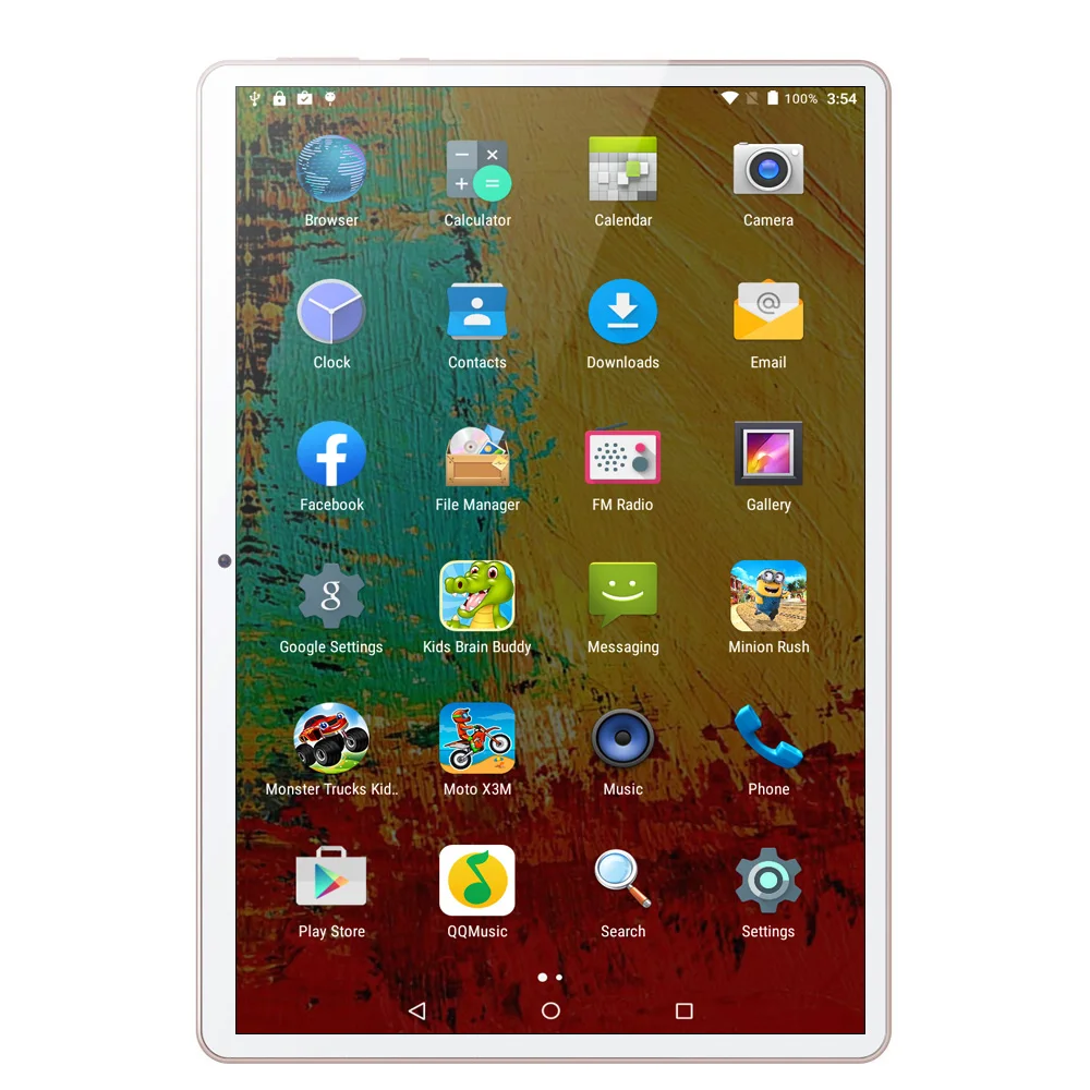 10,1 дюймовый планшетный ПК Android 8,0 3g телефонный звонок Восьмиядерный 4 Гб + 32 Гб Две sim-карты Bluetooth WiFi gps планшеты ПК 10