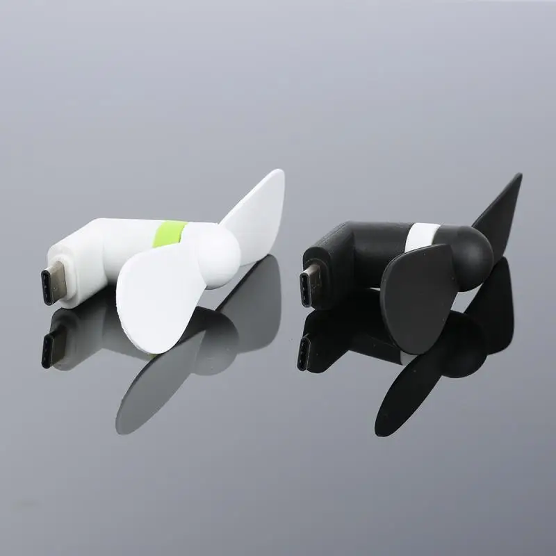 Мини-вентилятор USB Type-C/Micro Usb 5 напряжения для смартфонов аксессуары портативный