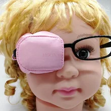 

Strabismus amblyopia shading training full occlusion correction single eye mask glasses set silk mulberry children single eye