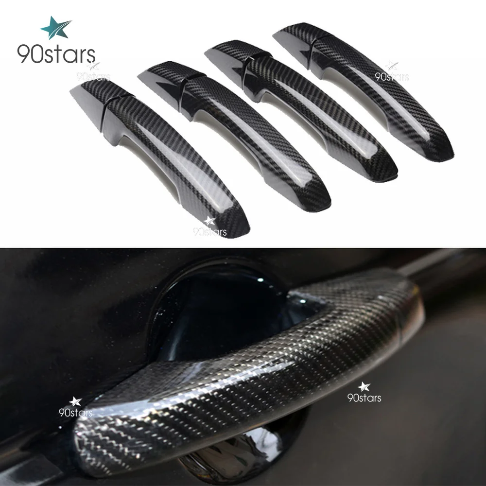 Накладка на дверную ручку из углеродного волокна для Land Rover Freelander Discovery 4/5 Velar Evoque RandeRover Sport Vogue JLD XE XF F