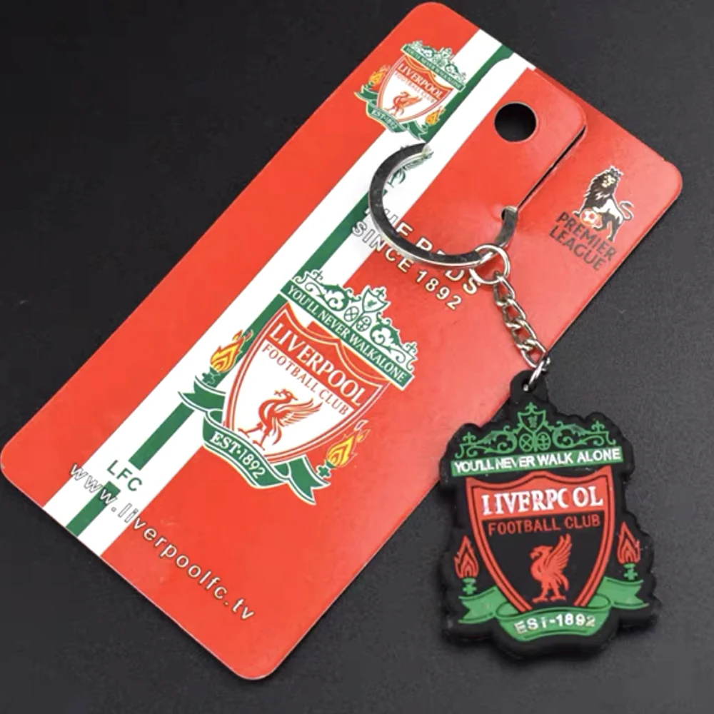 

Livepool Club PVC Keychain Keyring Keyrang For Key Pendants Hight Quality Football Soccer Pendants For Soccer Fans Souvenir gift