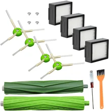 Hepa filtro escova lateral para irobot roomba i7 i7 + i6 i8 i3 plus e5 e6 e7 3150 e & i série aspirador de pó acessórios substituição