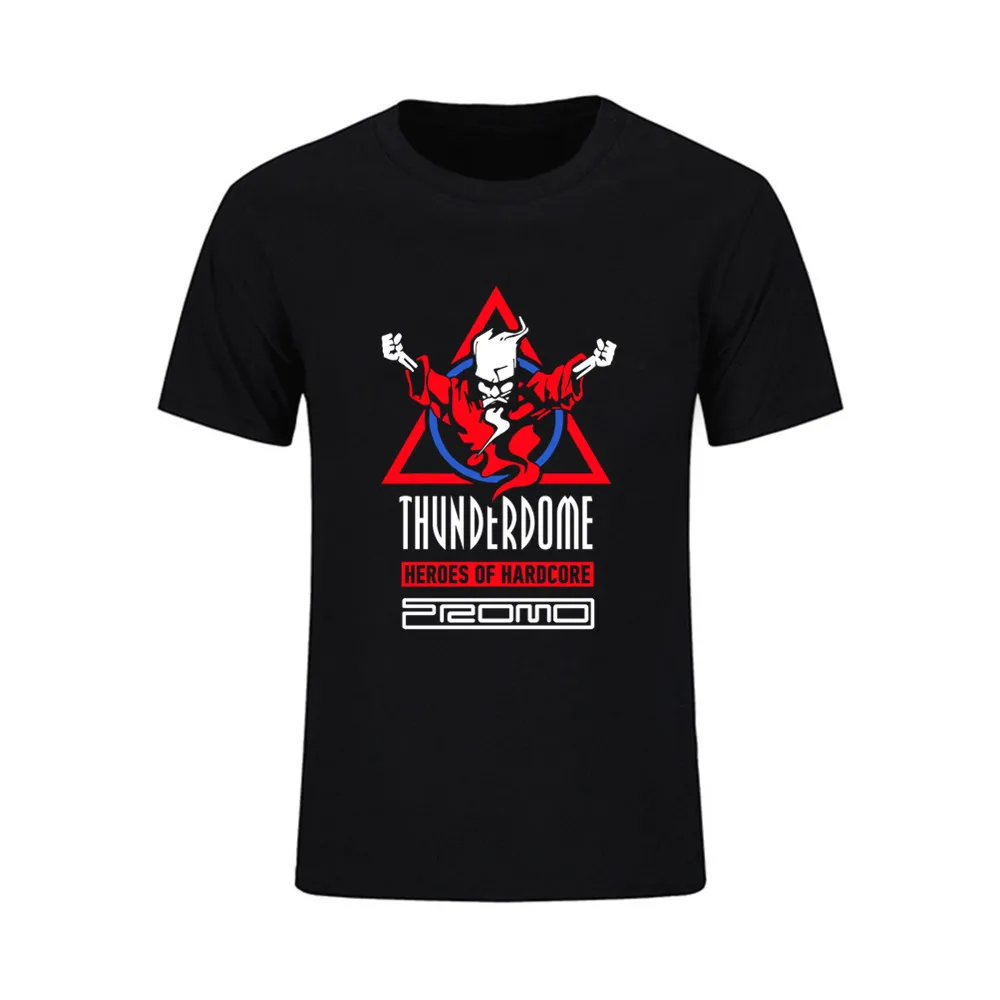 Thunderdome Heroes of Hardcore and DJ промо семейная футболка с круглым вырезом Мужская короткими