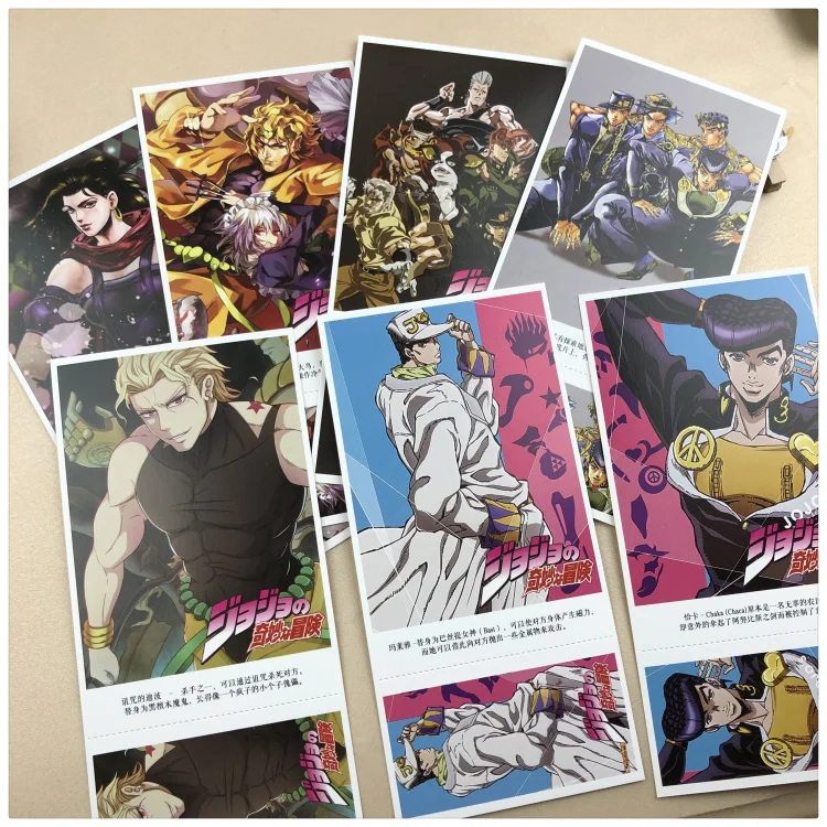 340 шт./компл. аниме JoJo невероятное приключение Почтовые открытки фигурка из аниме «Astroboy(поздравительная открытка с сообщением подарочные канцелярские товары
