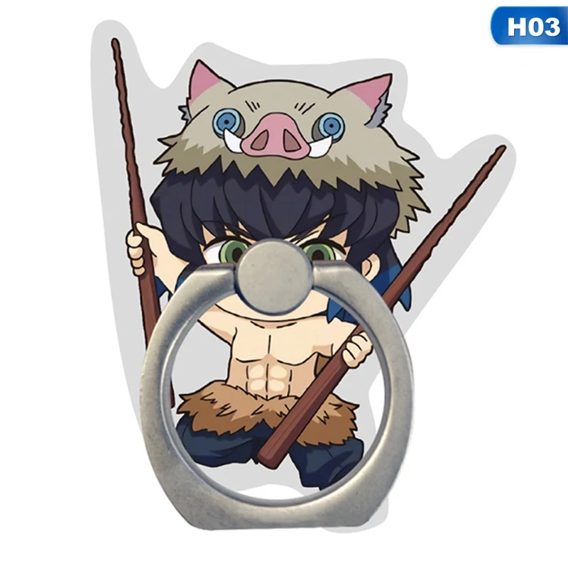 UVR New Acrylic Cartoon Demon Slayer Kimetsu no Yaiba sword Stay Cute Mobile Phone Ring Bracket for IPhone for Xiaomi