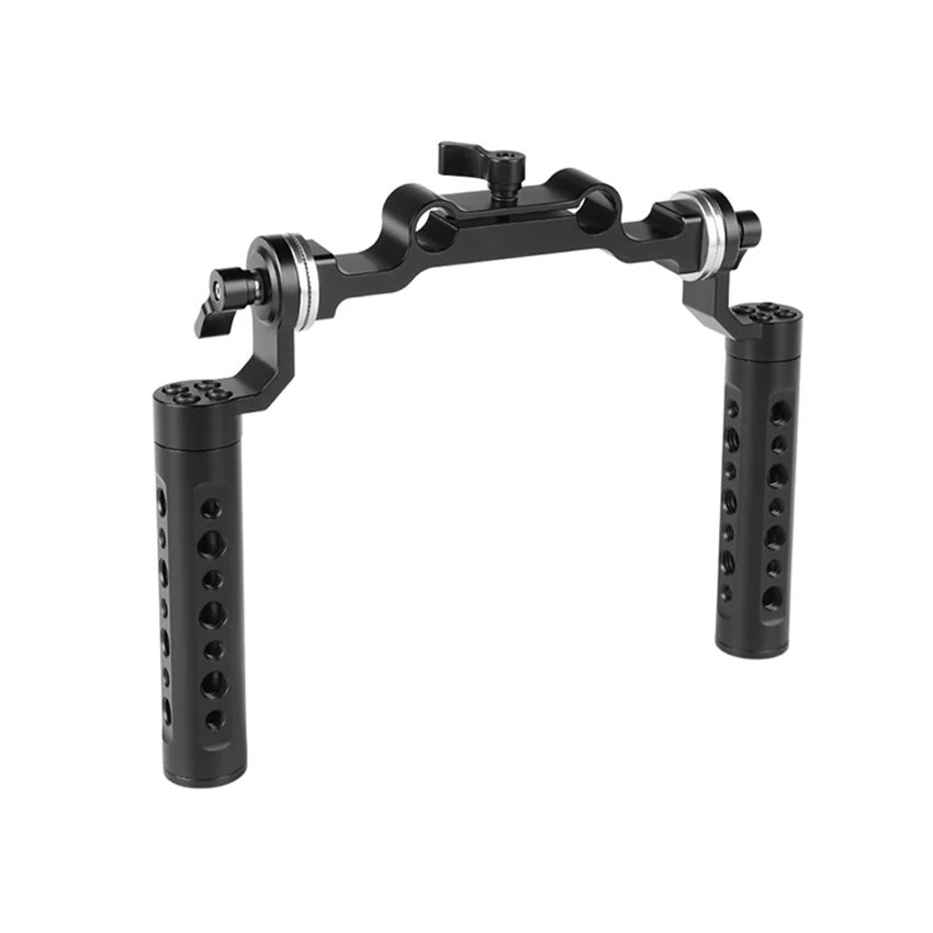 

CAMVATE Cheese Handgrip Pair With Rosette M6 Mount Connection & 15mm Rod Clamp For DLSR Camera Shoulder Rig C2255