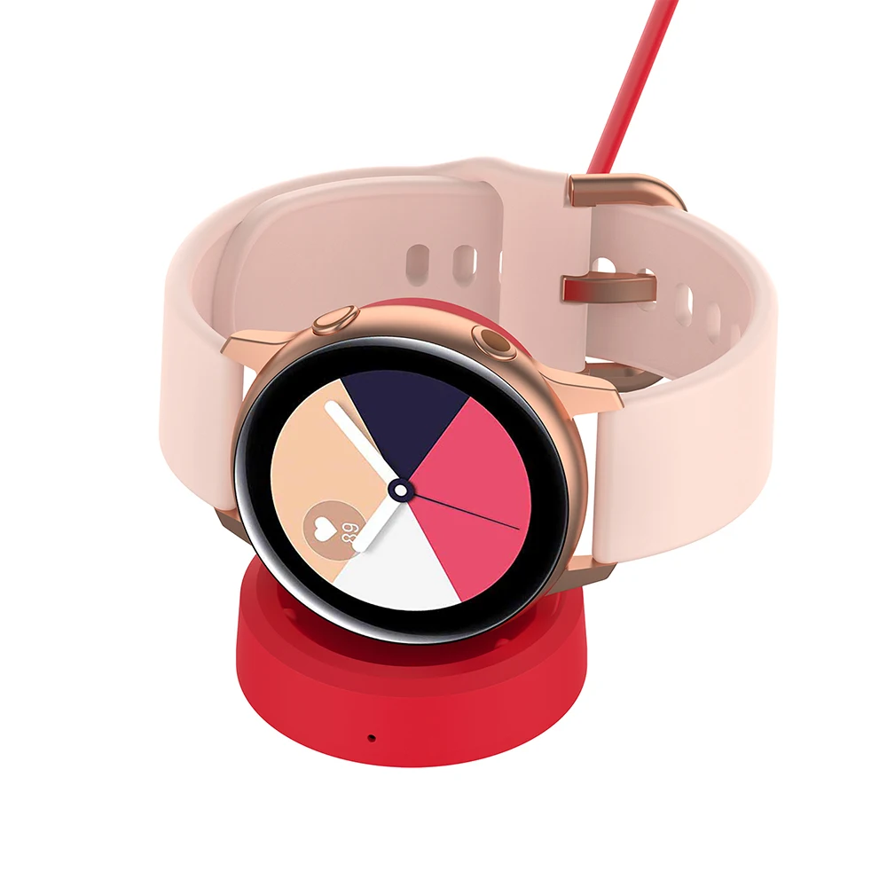 Зарядное устройство для samsung Galaxy Watch Active SM-R500 Беспроводное зарядное устройство смарт-часов док-станция Зарядная база аксессуары