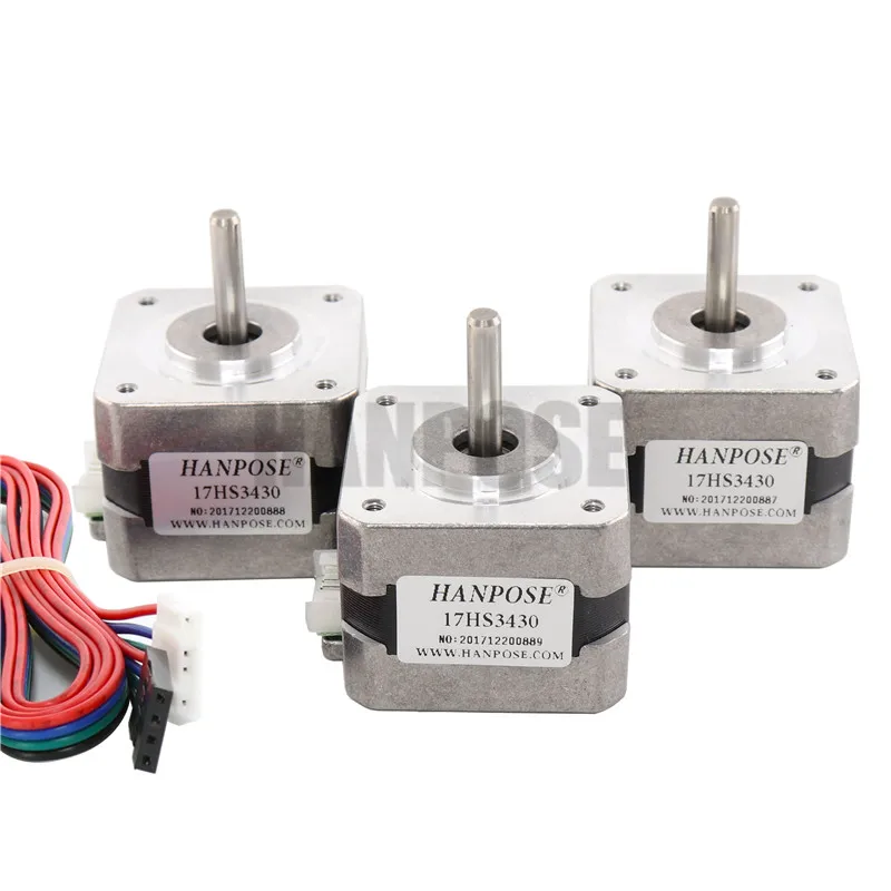 5 шт./лот шагового двигателя Nema17 для 12VDC 2800g. См 34 мм длина 4-свинец 17HS3430 17 мотор для ЧПУ 3D-принтеры