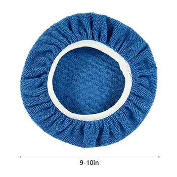 

Washable Car Polisher Pad Bonnet White+Blue Waxing Accessory 8PCS Waxers