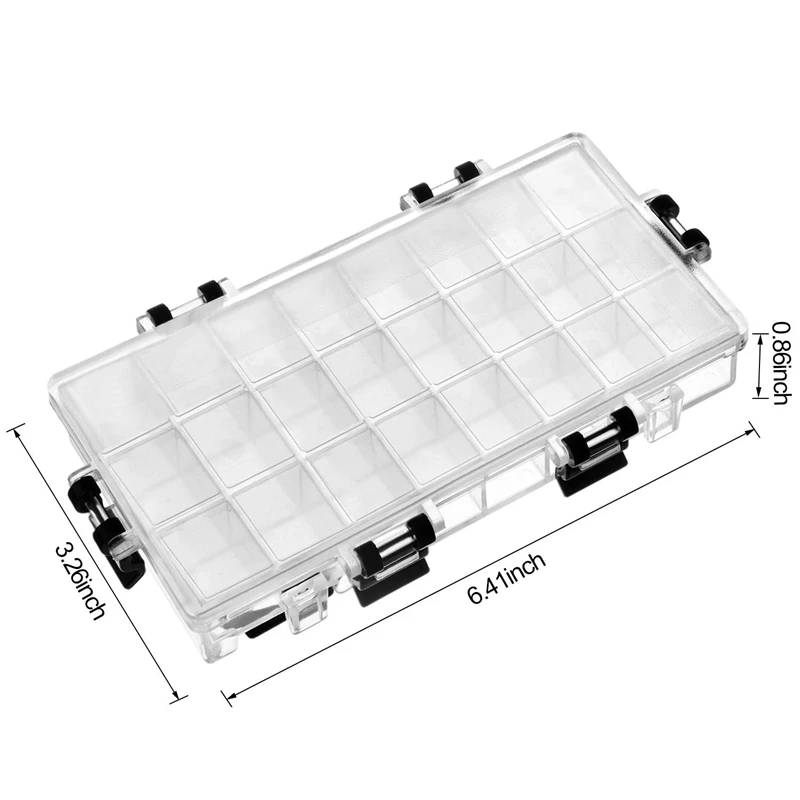 24-Well Airtight Leak Watercolor Paint Palette Box for Watercolors Half Pans Acrylic Gouache and Oil Paint paint palette box
