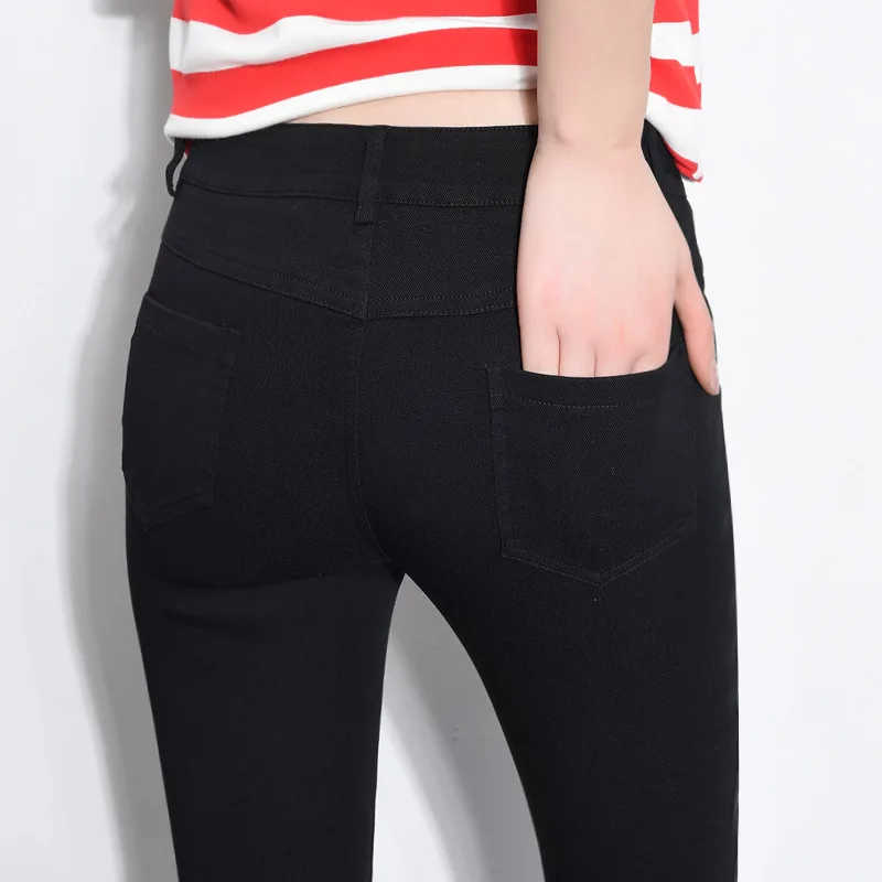 

2019 Autumn Tassels Bell-bottom Pants Diamond Pattern Capri Pants Leggings WOMEN'S Pants Not Wiredrawn