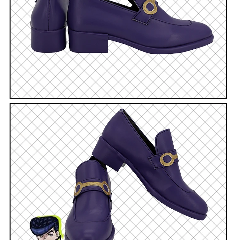 JoJo: обувь для косплея Higashikata Josuke со стразами; сапоги на заказ на Хэллоуин
