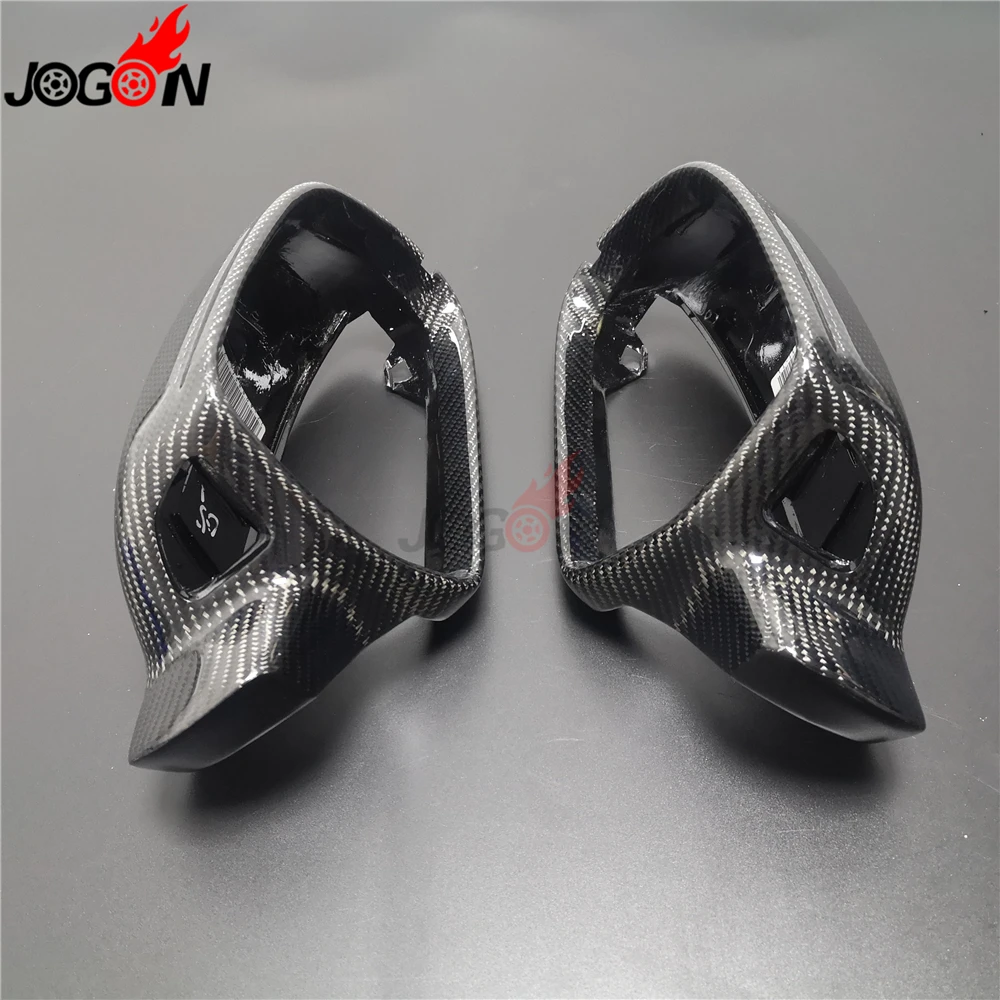 Fibra de Carbono para Audi Tampas de Espelho 2020 a4 s4 Rs4 b8 k B8.5 a5 s5 Rs5 2011-15 Retrovisor Lateral Capa Escudo Substituir a3 s3 8 p 10- 12 Espelho e capas