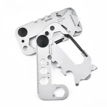 

Outdoor card tool portable hand card bottle opener emergency electrical tools for electricians keychain Household Tool Set