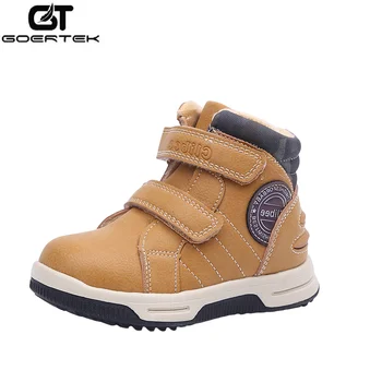 

GT Boy Autumn Winter Boots Children Outdoor Hiking Ankle Boots Toddler Kids PU Leather Shoes Trekking Footwear for Baby Boy