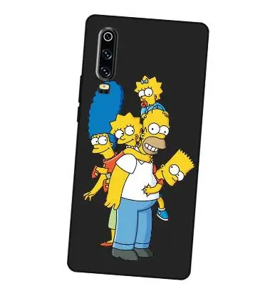

P205 Spongebob Squarepants Black Silicone Case Cover For Huawei P8 P9 P10 P20 P30 Lite Pro P Smart Plus 2017 2019