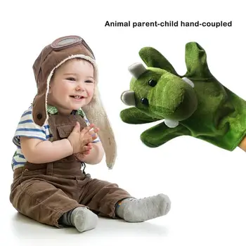 

Cute Kids Hand Glove Puppet Improve Self-Care Ability for Happiness Plush Cartoon Animal Parent-Child Interactive Toys