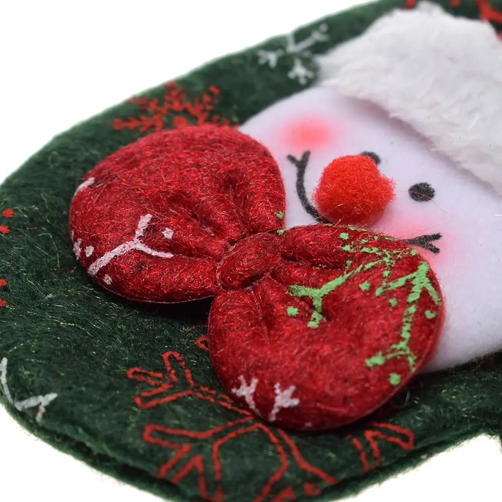 Горячая Санта Клаус шляпа олень рождественские карманные вилка, нож, столовые приборы держатель сумка вечерние украшения стола ужин посуда новое поступление