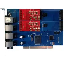 TDM410P карта Asterisk с 2 порты FXO, VoIP телефон поддерживает digium драйвер dahdi, Asterisk FXO карты PCI для SIP телефонной системы