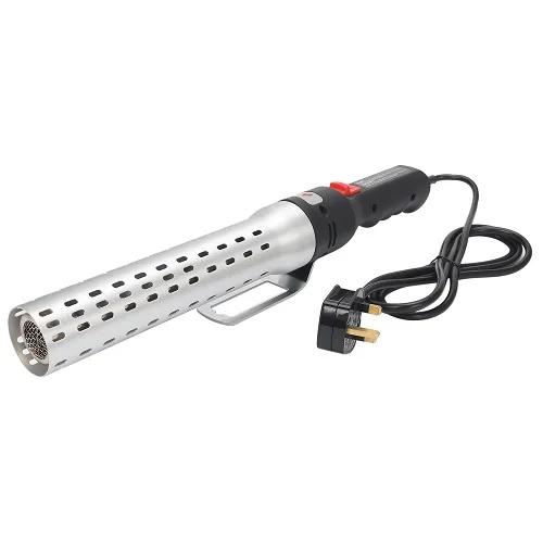 Light Grey Безопасная электрическая зажигалка для угольного угля, стартер для барбекю Kamado, аксессуары для гриля, инструмент для барбекю wz EU, US, UK plug - Color: Light Grey