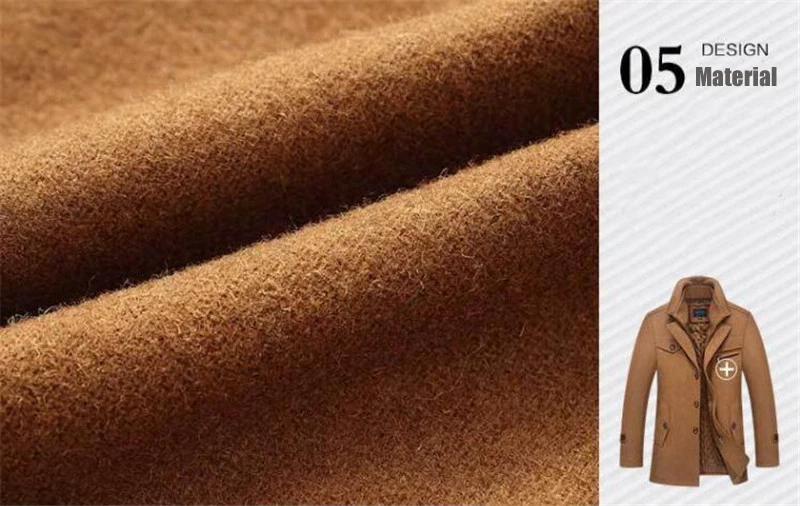 Winter Coat Men Long Wool Thick Windbreaker Woolen Overcoat Casaco Masculino Palto Jaket Men's Casual Trench Peacoat 5XL Jackets