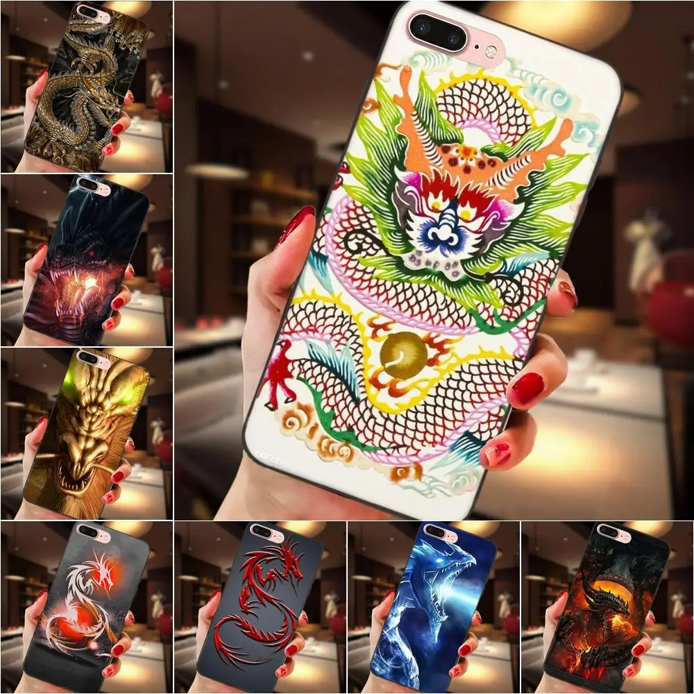 For Xiaomi Mi Mix Max Note 2 2S 3 5X 6 8 SE A1 Play F1 TPU Accessories Pouches God Beast Dragon Winged | Мобильные телефоны и