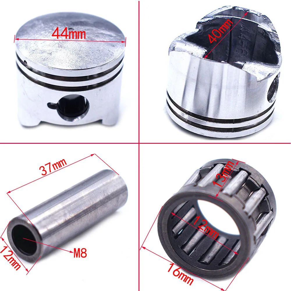 40mm/44mm 40-6 44-6 40-5 44-5 Piston For 43cc BC430 CG430 1E40F-5 49CC 2 Stroke Air Cooling 49CC Engine Mini ATV moto Motorcycle - Image 5