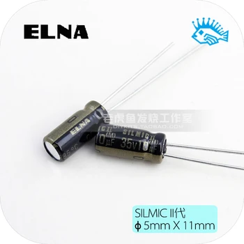 

10PCS Free shipping 10uF 35V SILMIC II generation RFS ELNA new original fever audio electrolytic capacitor
