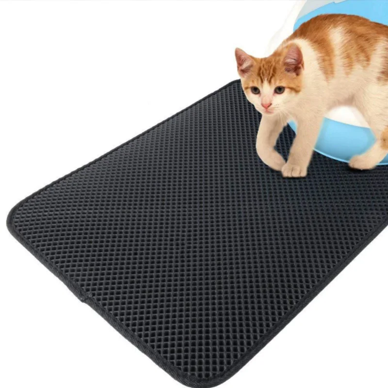 Cat sand mat Pet litter mat double EVA non slip litter mat toilet cat leather waterproof
