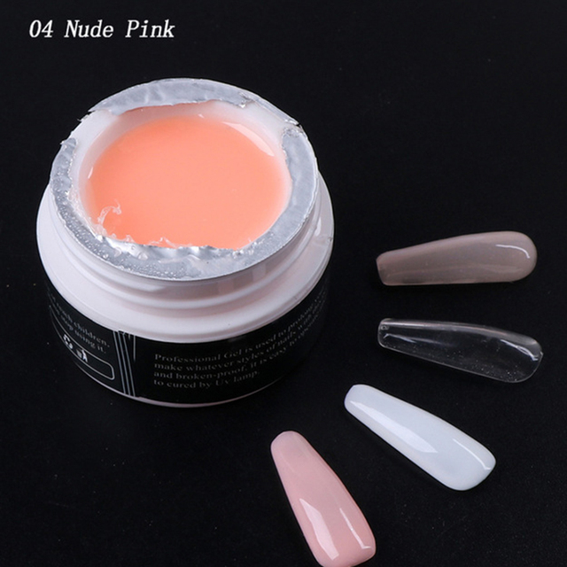 Extension Gel Nail Builder Pink White Clear Poly Builder Crystal Glue Soak Off Uv Manicure Long Lasting Diy Art Tool