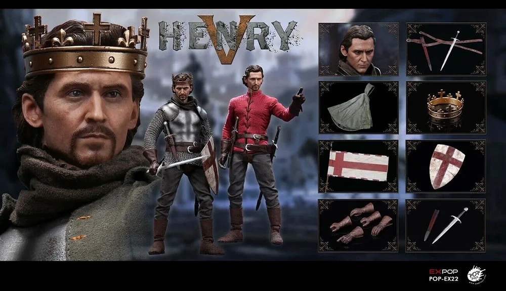 For collection POPTOYS EX22 1/6 King Henry V of England 12'' Male Figure Doll F Collection Full Set doll FOR FANS in stock | Игрушки