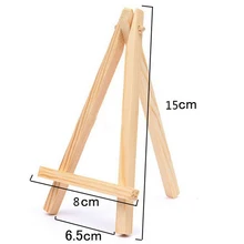 1 шт. мини художественный деревянный мольберт деревянная Свадебная настольная подставка для карт дисплей держатель для вечерние украшения 15*8 см Triange мольберт
