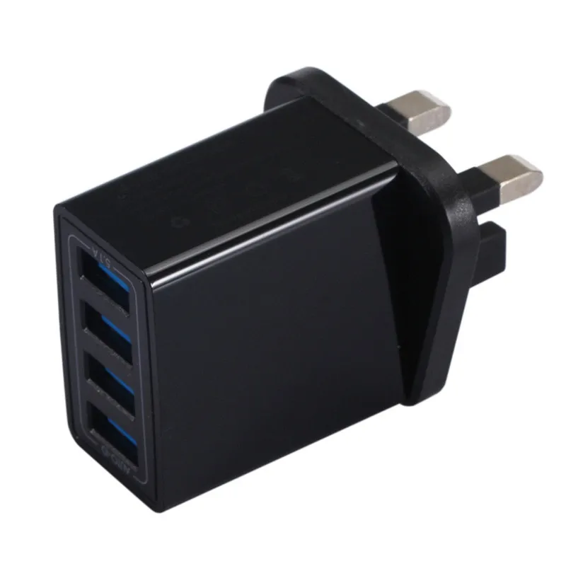 EPULA Универсальный Великобритании штекер 5.1A 4 в 1 USB путешествия настенное зарядное