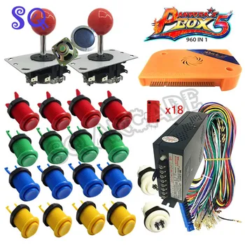 

Arcade parts Bundles kit pandora box 5 arcade 960 in 1 arcade console controller VGA/HDMI with 28mm mounting hole buttons
